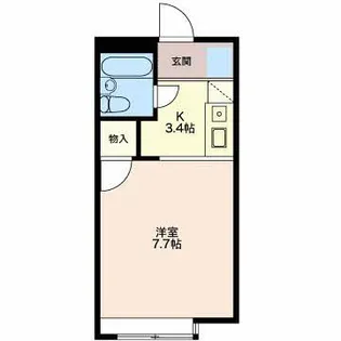 コーポウイング【1階】の間取り
