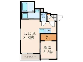 MKハイツ【1階】の間取り