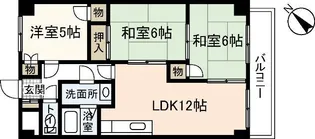 ビラバロンII【1階】の間取り