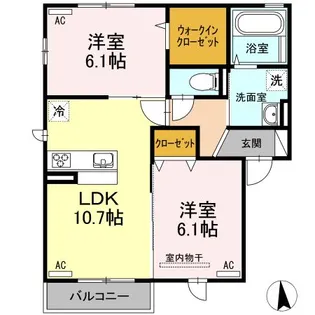 プレミール C棟【2階】の間取り