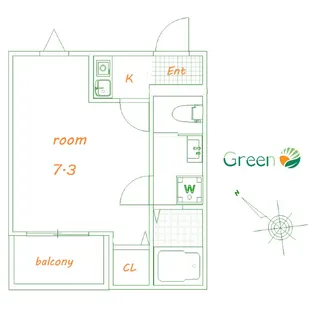 ウェルスフィールド湘南B棟【3階】の間取り