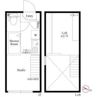 ハーモニーテラス高松【2階】の間取り