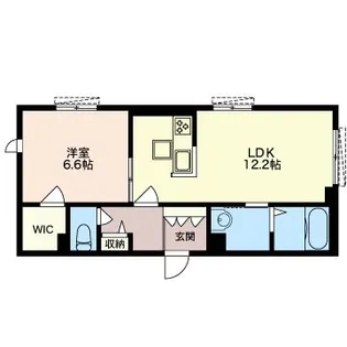 エクラシエ新城【3階】の間取り