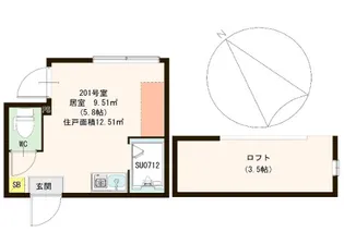 キャラット小岩【2階】の間取り