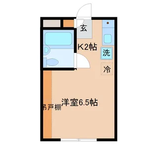 【初期費用ゼロ】コーポエクシオ【1階】の間取り