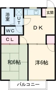 アクツハイツII【2階】の間取り