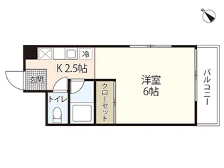 コーポ重森【2階】の間取り
