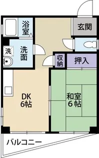 ハイツ水際公園【3階】の間取り