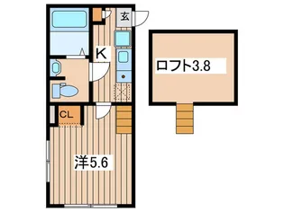 MID向ヶ丘遊園【2階】の間取り