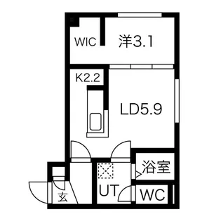 MODERNO N3【1階】の間取り