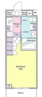 アジールコート西馬込【2階】の間取り