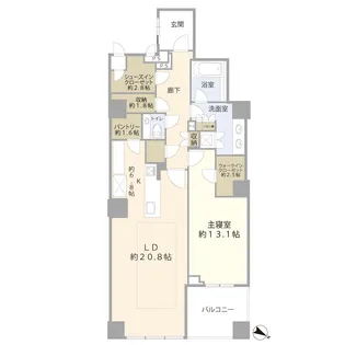 プラウド神宮前【1階】の間取り