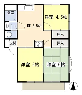 エクセレンスアライD棟【2階】の間取り
