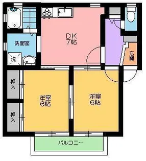 カモミールB【2階】の間取り