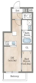 AILE夙川香露園(仮称)【2階】の間取り