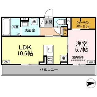 RESUA向中野D棟【2階】の間取り
