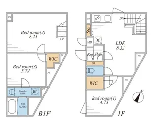LEGALAND三軒茶屋Southの間取り