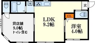 Sunny昭和町【1階】の間取り