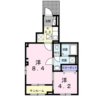 グランツ【1階】の間取り