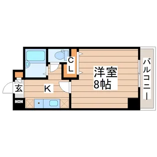 フレグランス宮千代【1階】の間取り