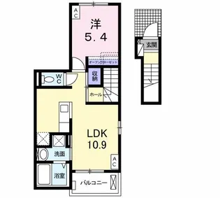 シュエット ドゥ【2階】の間取り