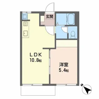 フレグランスHASAMA B【1階】の間取り