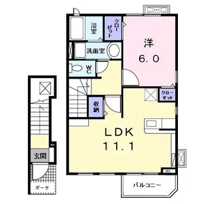 カーサ・プリーマ II【2階】の間取り