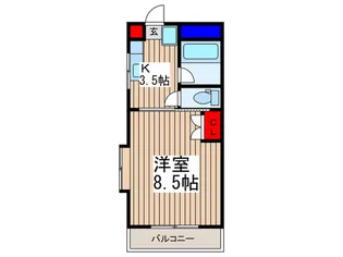 グリーンドエル【2階】の間取り