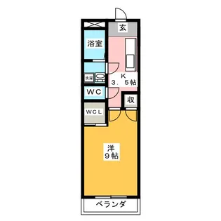 オークヒルズ【2階】の間取り