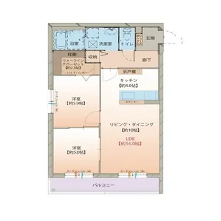 エスポワール藤の木【2階】の間取り