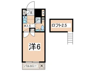 エスポワ-ルハイツ【2階】の間取り