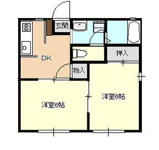 タウン馬車道【1階】の間取り