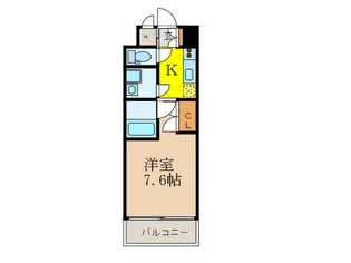 WGB江坂【2階】の間取り