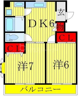 マーヴェラスマンション【1階】の間取り