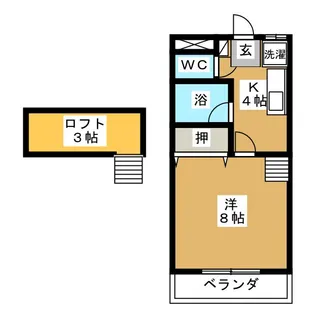 NEW-T・ヴィラ【1階】の間取り