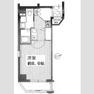 インベスト本町WEST【3階】の間取り