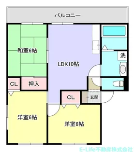 ファミーユA・B【2階】の間取り