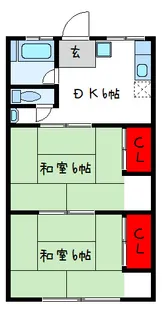 第1ハイマート【1階】の間取り