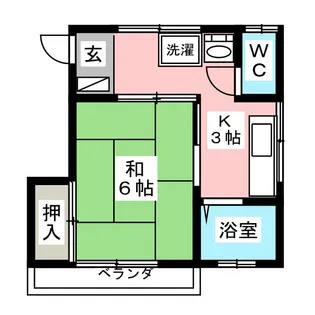 フジメイツ2【2階】の間取り