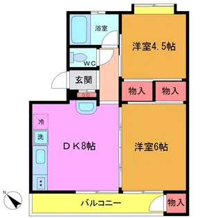 三貢コーポ【3階】の間取り