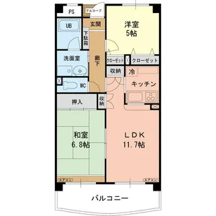 グランドゥール【2階】の間取り