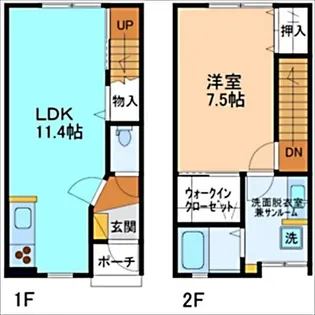 ボヌール B棟【2階】の間取り