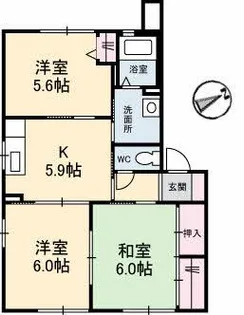 シャーメゾン西岐波 A棟【1階】の間取り