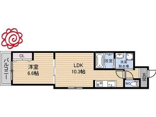 フジパレス森河内東I番館【1階】の間取り