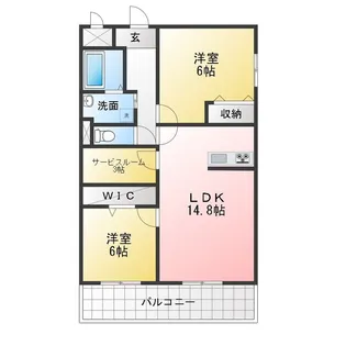 油屋ハイツ中野II【2階】の間取り