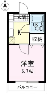菰池パークハウス【1階】の間取り