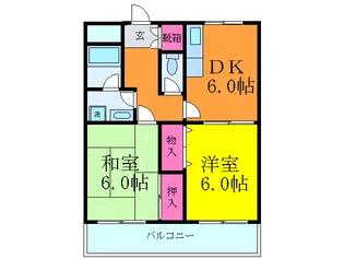 ジュネス石川【2階】の間取り