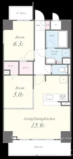 ア ドマーニ【2階】の間取り