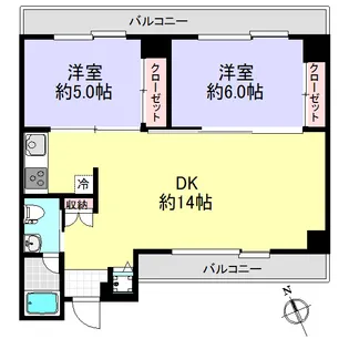 日昇ビル【7階】の間取り