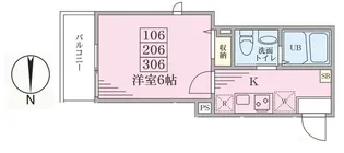 ピアK白楽A棟【3階】の間取り
